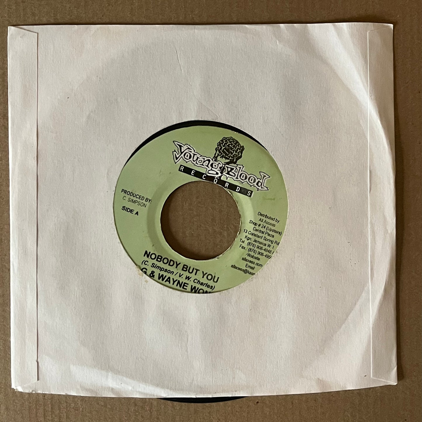 7" Inch Nobody but you, Mr.G & Wayne Wonder.