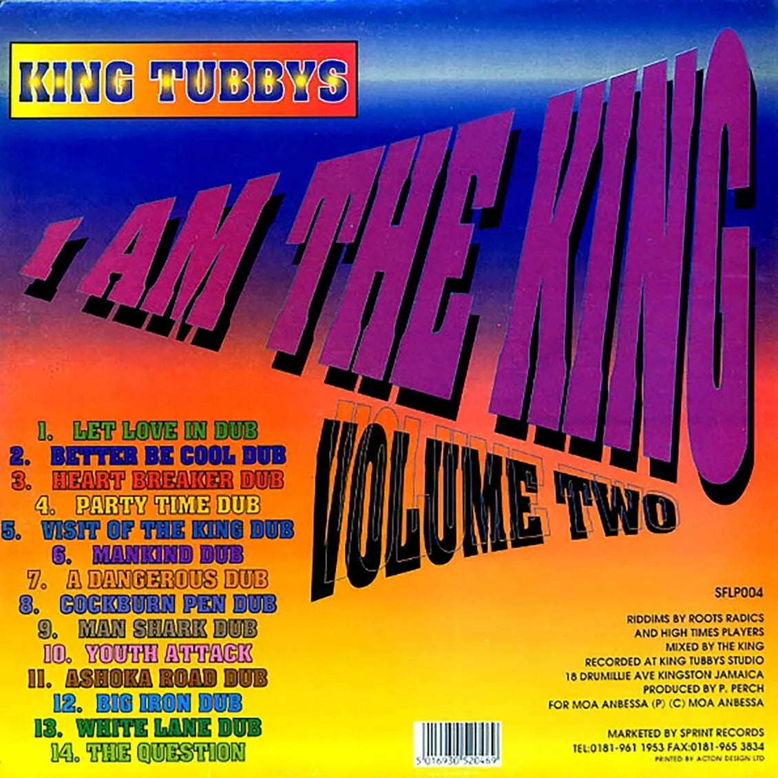 LP" KING TUBBY / I´m the King. Part II