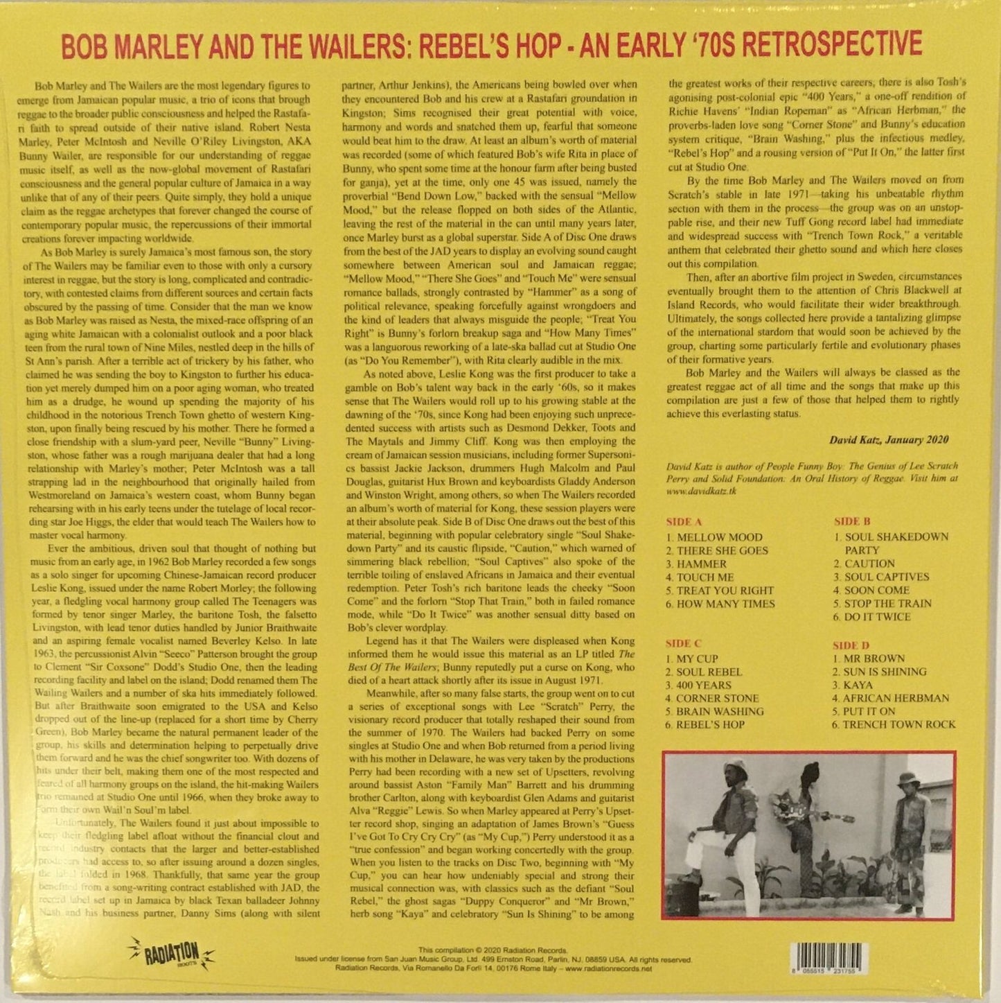LP" BOB MARLEY / Rebel's Hop: An Early 70's Retrospective