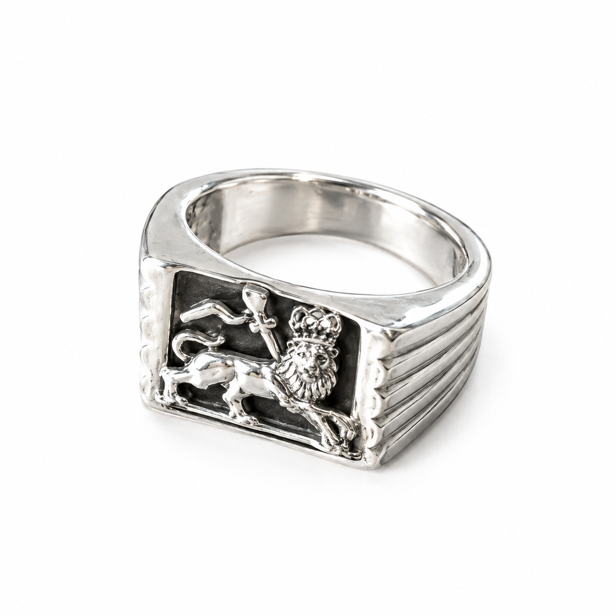 LION RING!! Anillo de plata, León Conquistador.