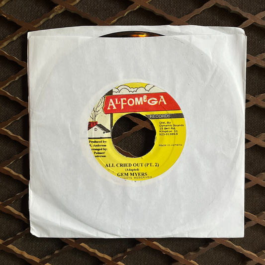 7 " All Cried Out, GEM MYERS