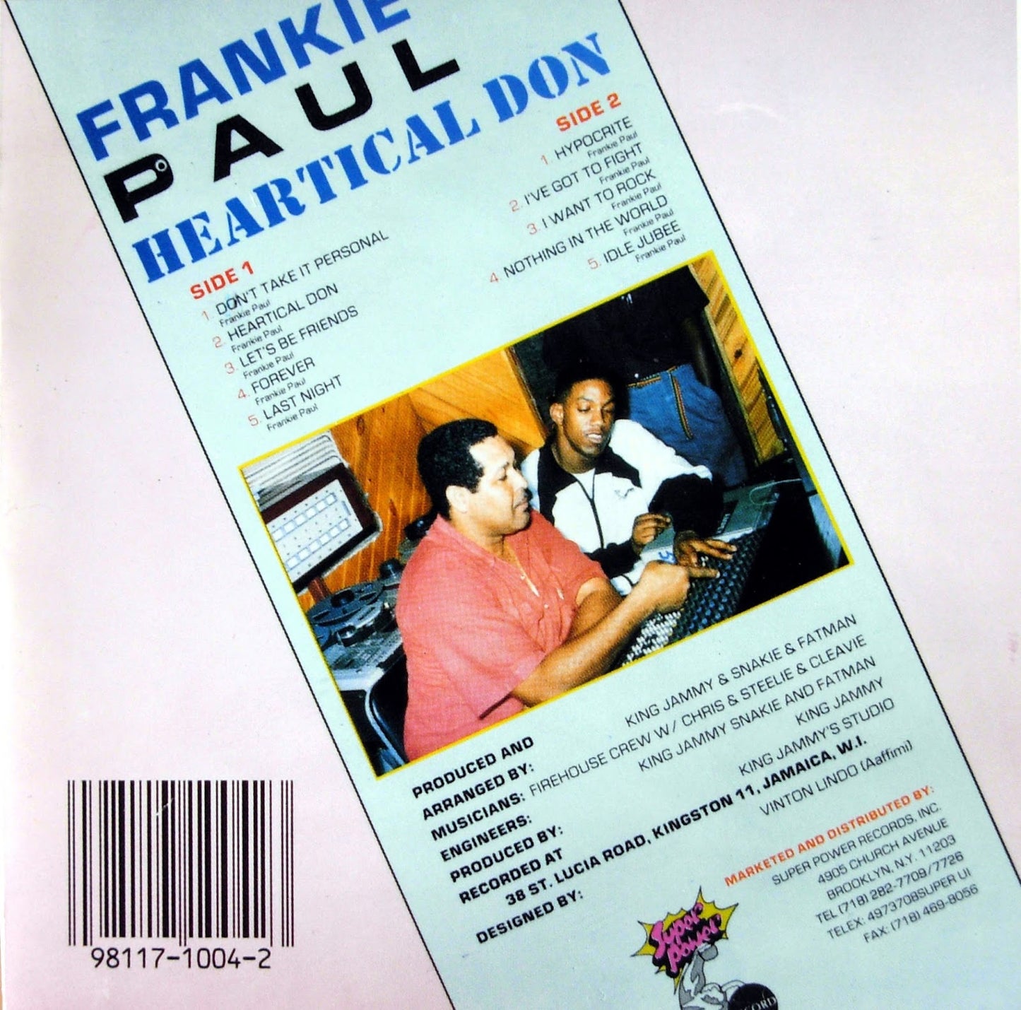 LP" FRANKIE PAUL / Heartical Don Super Power