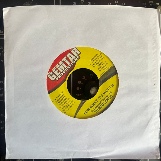 7" Inch TURBULANCE, For What its worth
