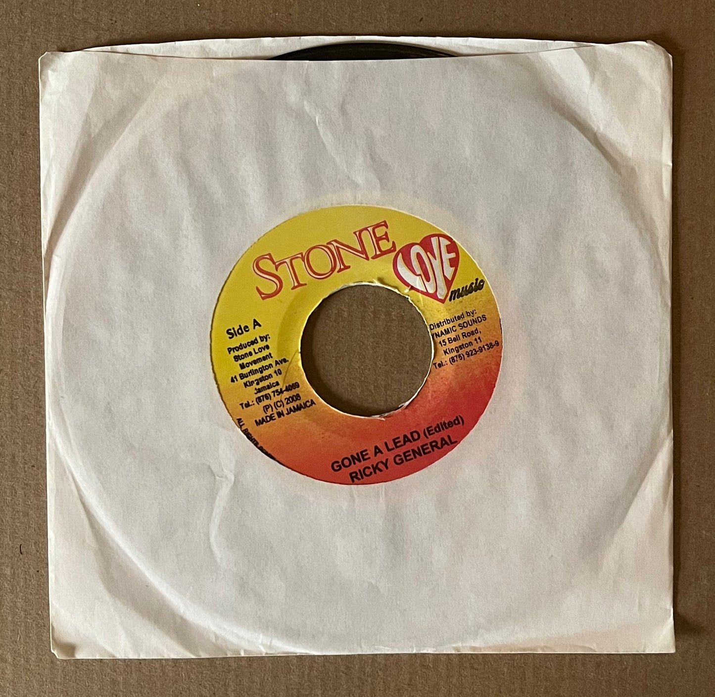 7" Inch Gone a lead , Ricky General.