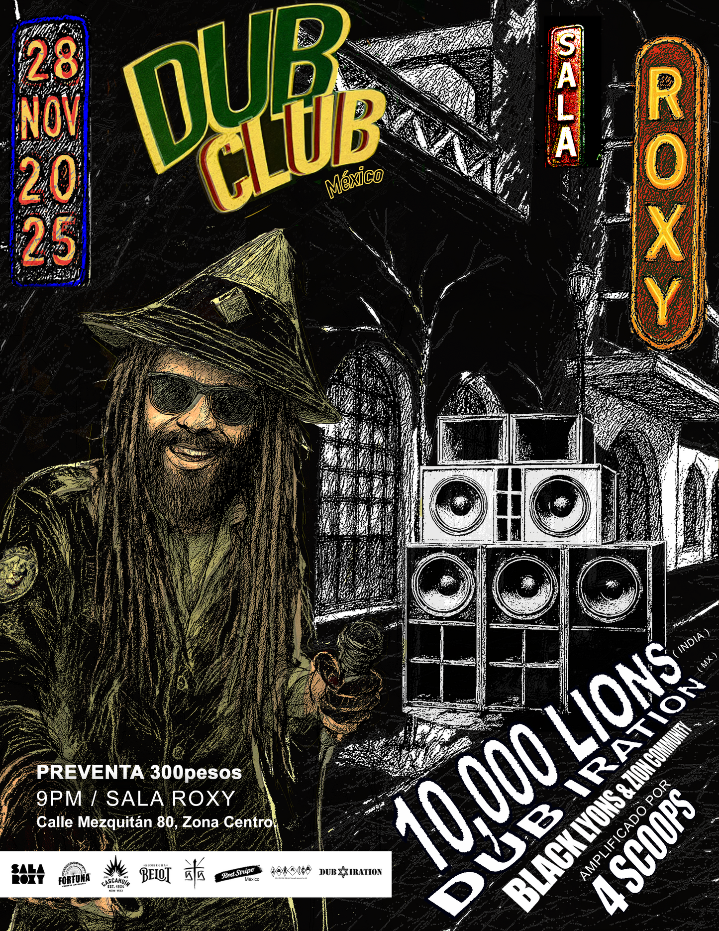 Poster Oficial "DUB CLUB " dub en el roxy