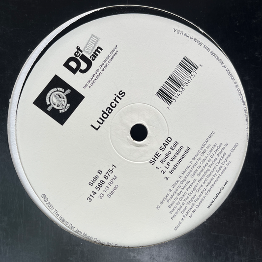 12"INCH LUDACRIS, She Said.