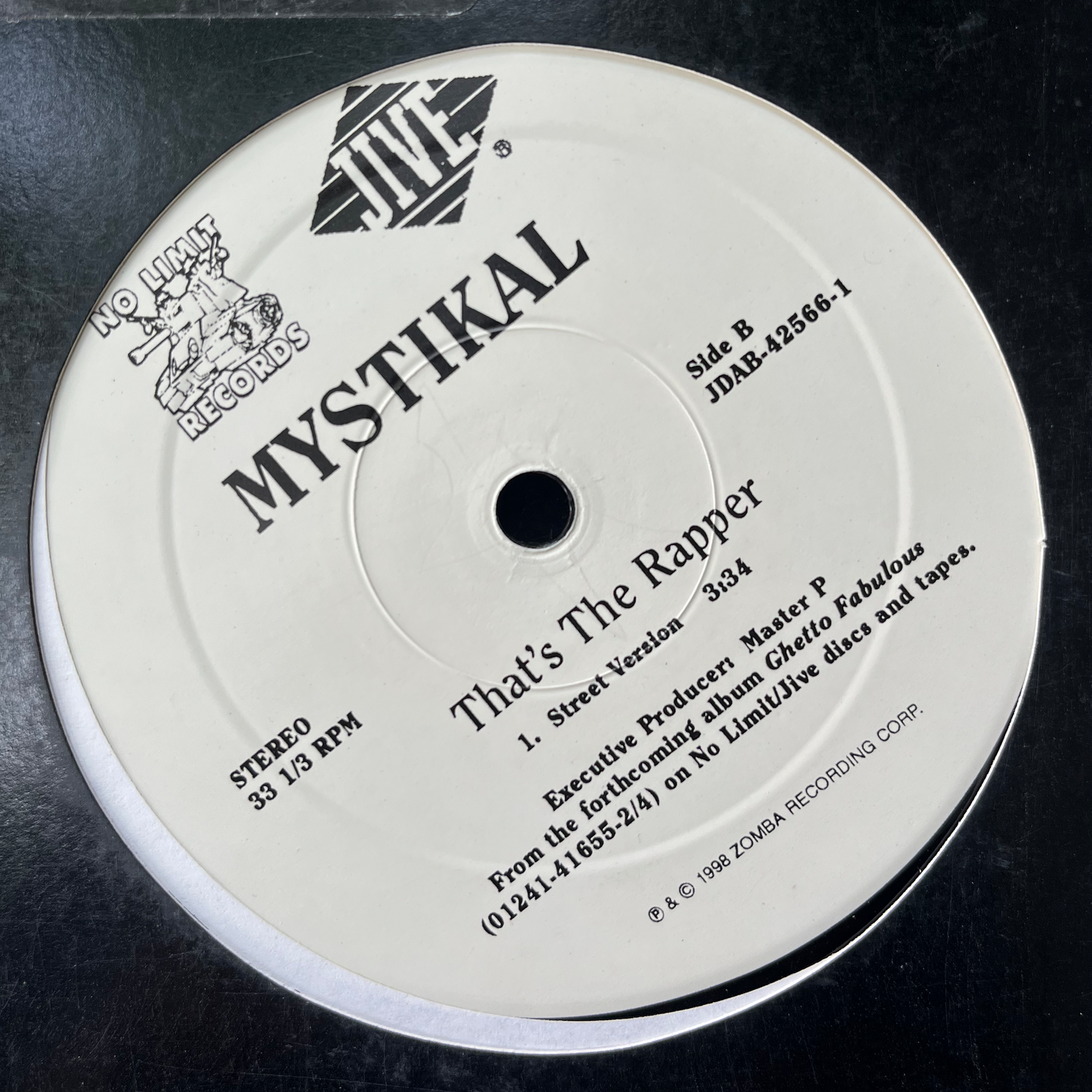 12"THATS THE RAPPER, MYSTIKAL