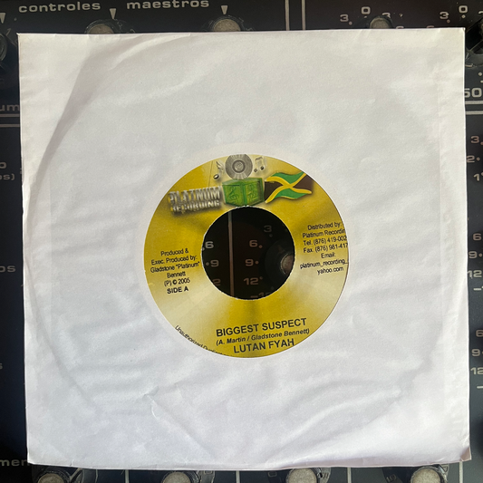 7" Inch LUTAN FYAH, Biggest Suspect