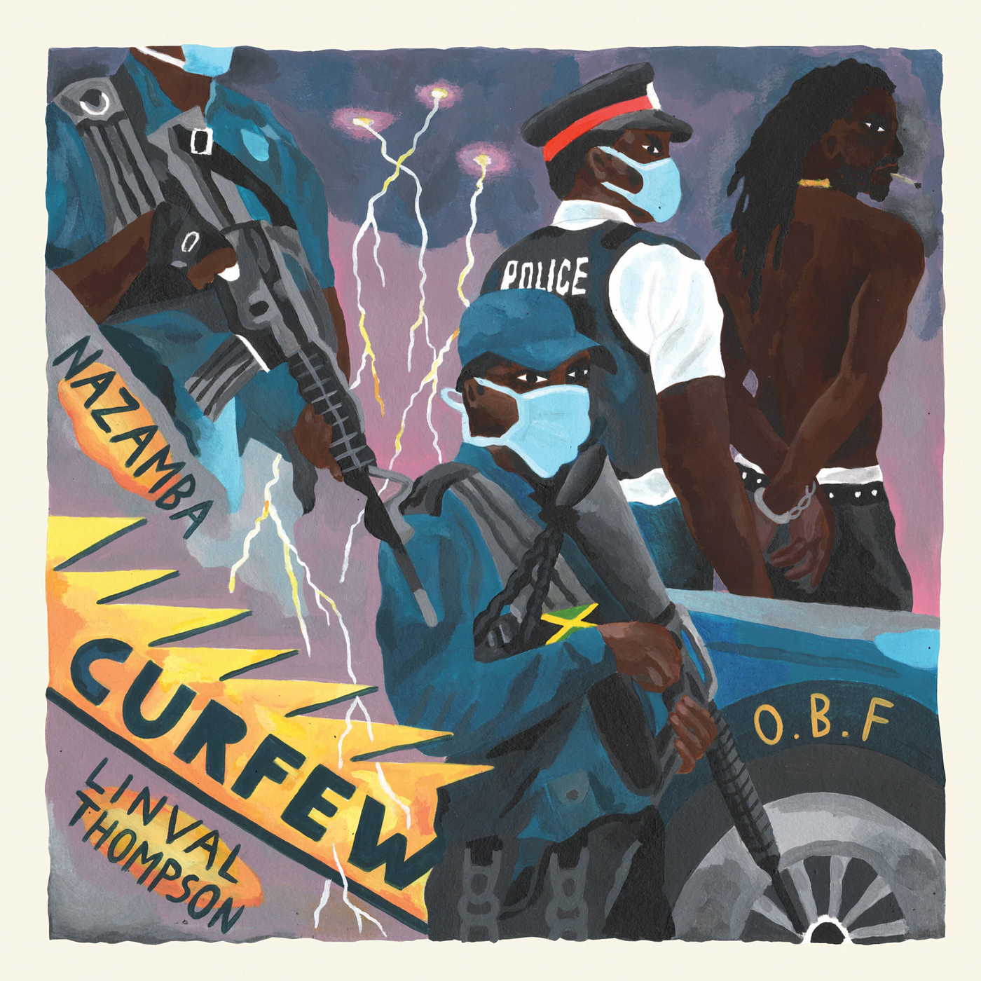 12" NAZAMBA, LINVAL THOMPSON & OBF , CURFEW.