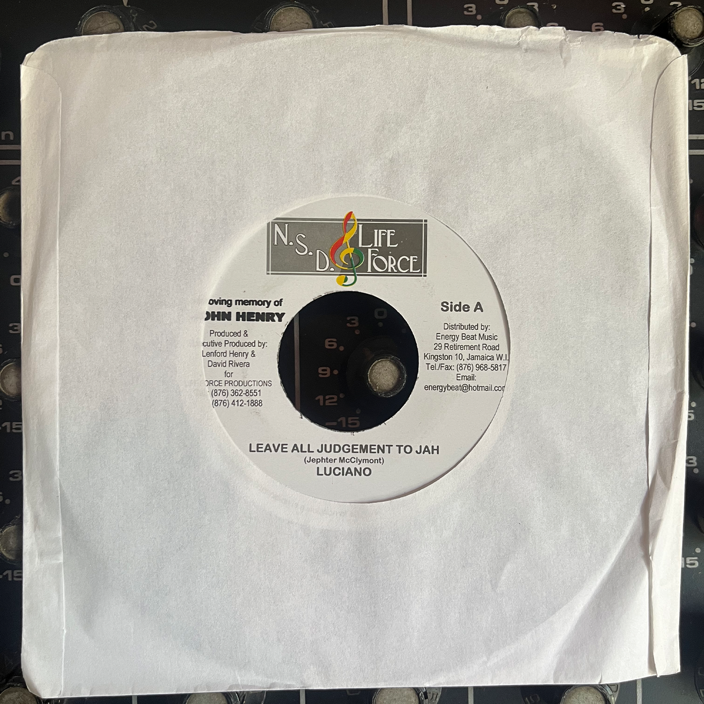 7" Inch LUCIANO , Leave all judgement to Jah