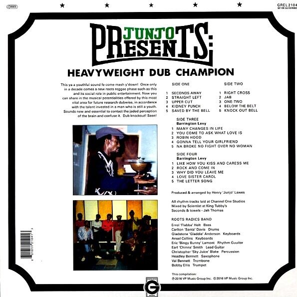 2LP" SCIENTIST / Junjo Presents Heavyweight Dub Champion