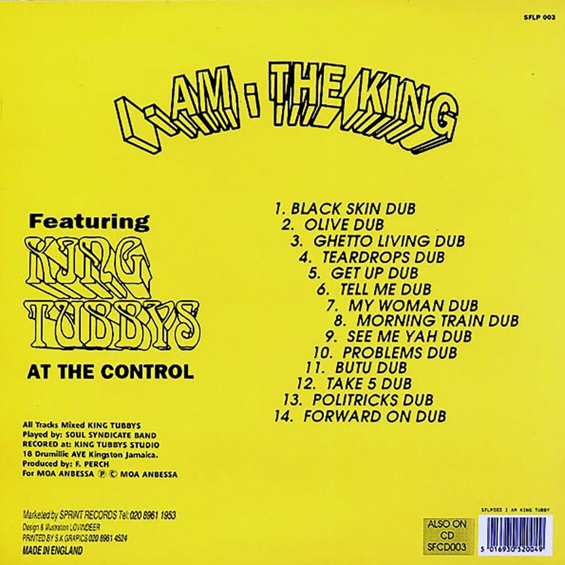 LP" King Tubby - I Am The King Part 1