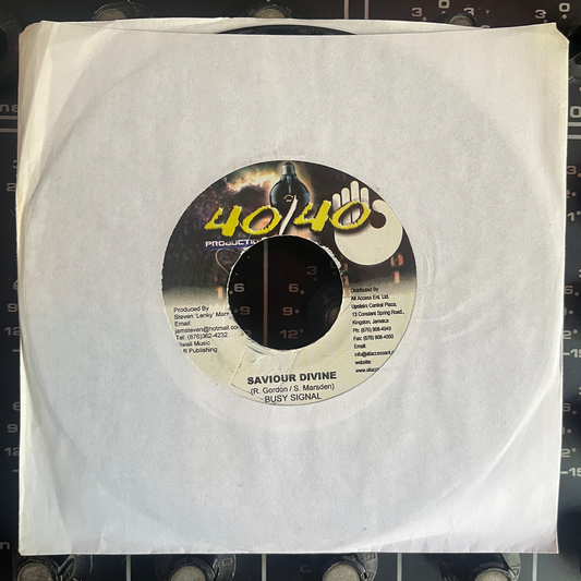 7" Inch BUSSY SIGNAL, Saviour Divine.